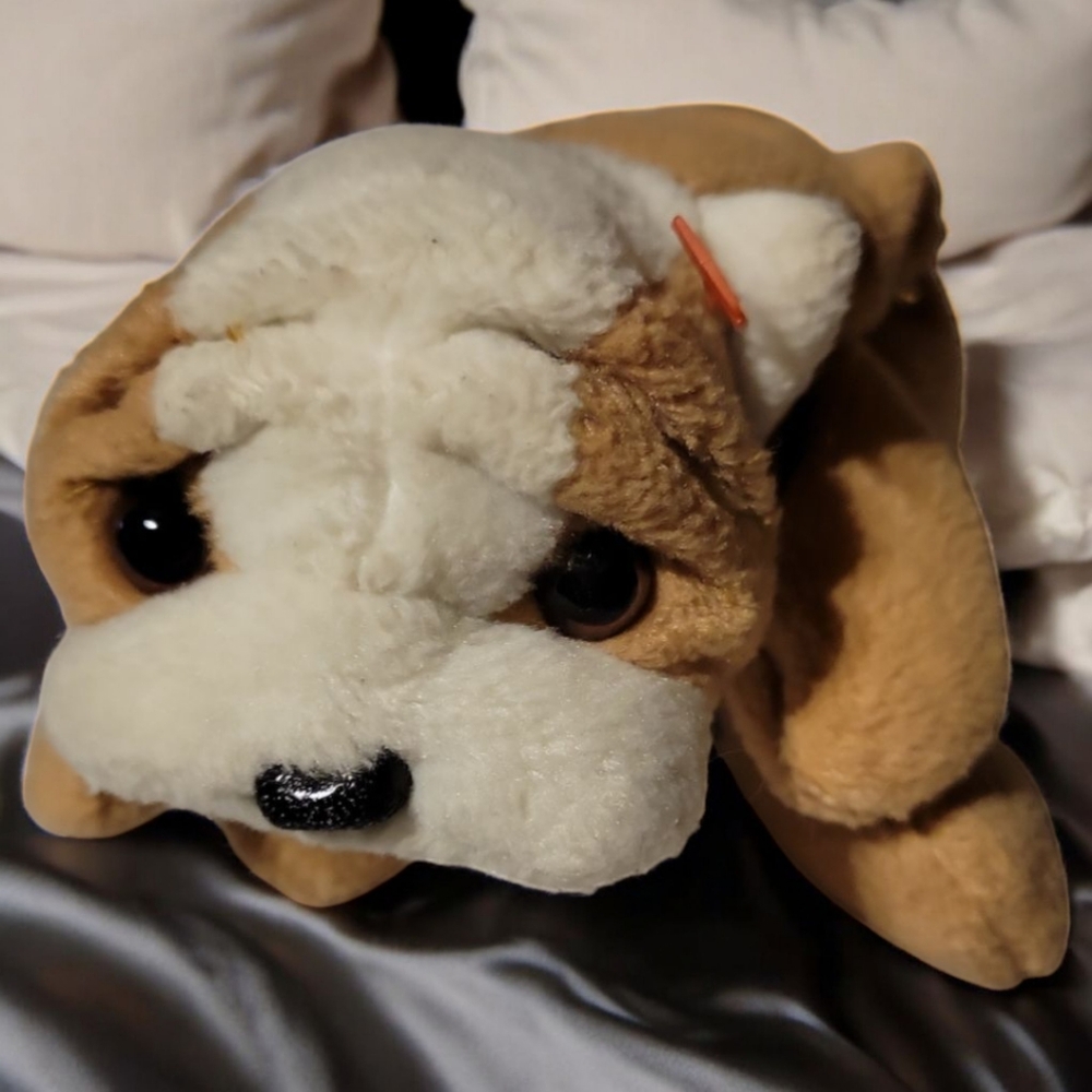 Vtg 96 Ty Wrinkles Bull Dog Puppy Plush Stuffed Animal Toy